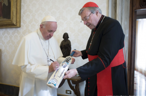 Cardinal George Pell Meeting with Pope Frances